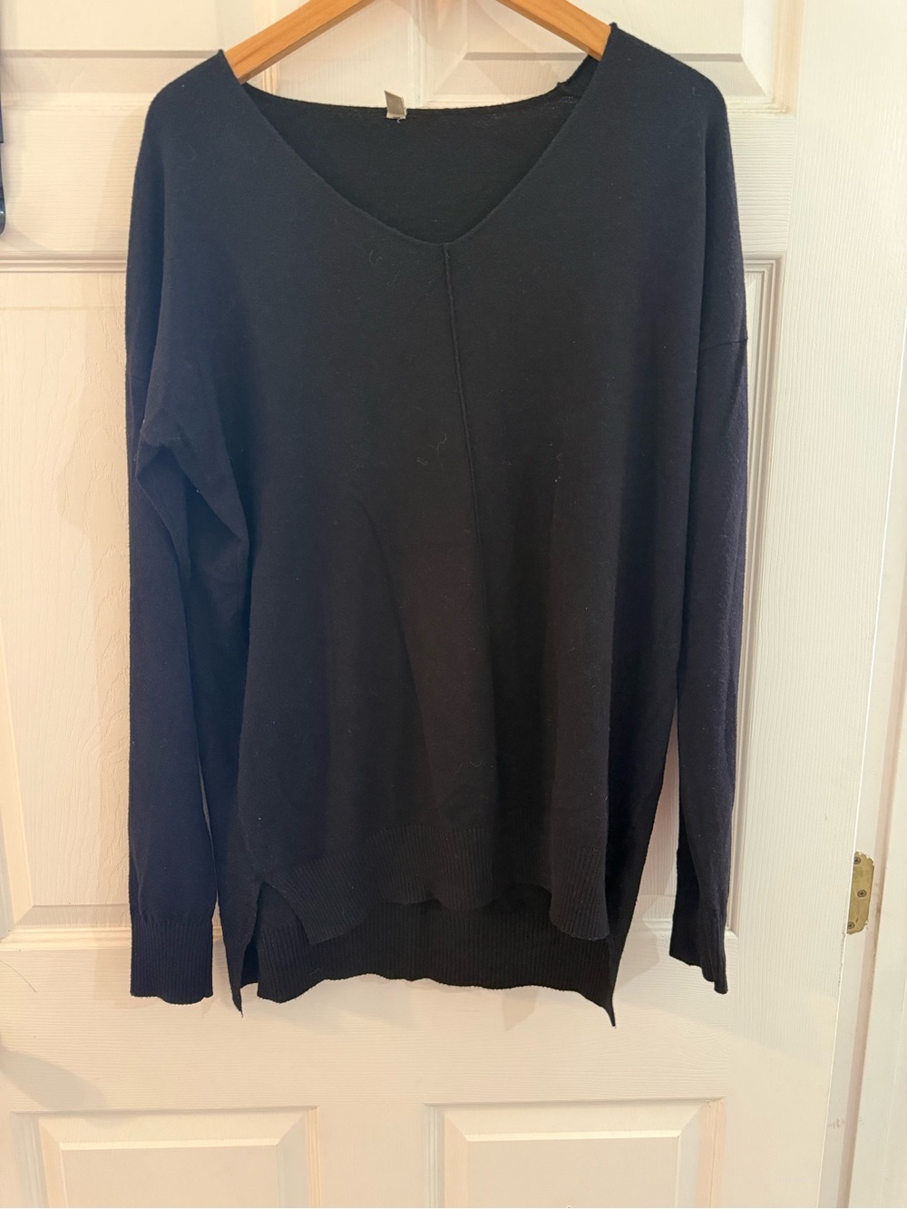 Classic Black V-Neck Sweater for Women